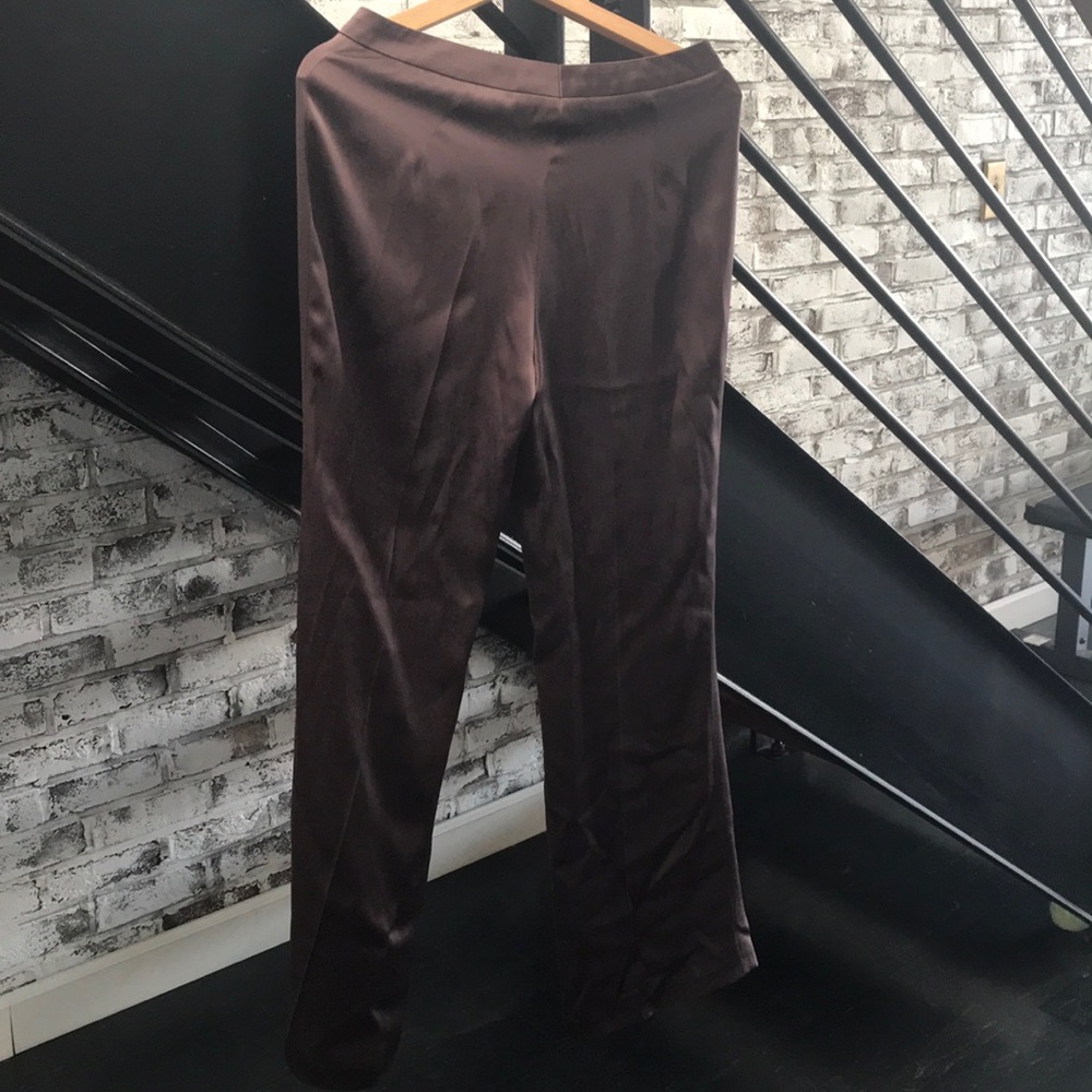 Escada silk wide leg pants